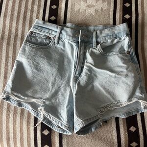 American Eagle Outfitters Light Wash Jean Shorts